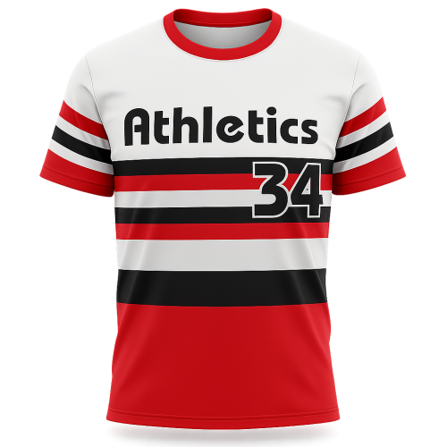 Athletics Custom Sublimated Jerseys, stripes, Sublimation