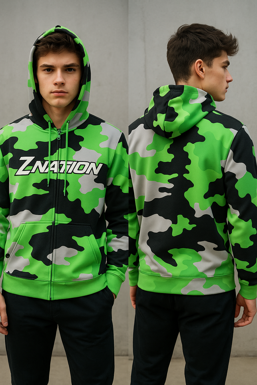 Z-Nation Hoodies, Full Dye Sublimation, Teamwear, Sportswear, OEM,