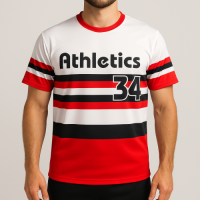Athletics Custom Sublimated Jerseys, stripes, Sublimation