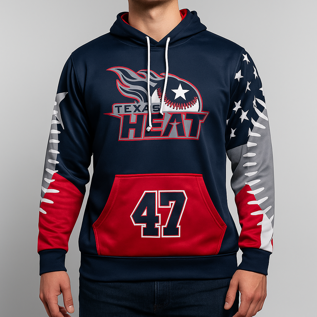 Hoodie – Full Dye Sublimation Polyester – Team Warm-Up/Travel Gear